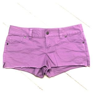 Purple shorts
